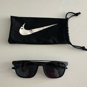 Nike Black Sunglasses with Logo Pouch